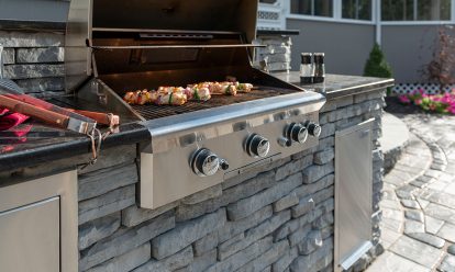 Rivercrest Wall Outdoor Kitchens Coastal Slate 7519