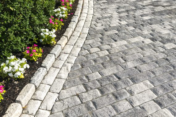 Concrete Paving Options Inspired by the Look of Cobble-Sized Stones in Oxford, CT