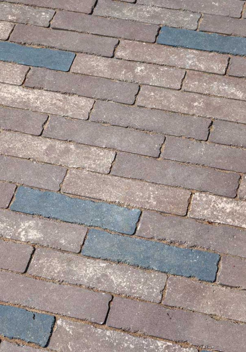 Close up of Unilock Patio Pavers